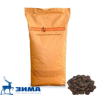 картинка Глазурь шоколадная жировая Sicao Легкоплавкие Диски (мешок 20 кг) ISM-R0533-814 от Торговой Компании "Зима"