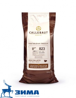 картинка Шоколад Callebaut молочный Каллеты 10 кг/штука 823NV-595 от Торговой Компании "Зима"
