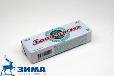 картинка Спред - масло растительное "Башкирское" 72,5% (монолит) (коробка 10 кг) от Торговой Компании "Зима"