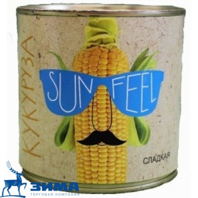 картинка Кукуруза сладкая 425 мл SUNFEEL (упаковка 12 шт) 154300597 от Торговой Компании "Зима"