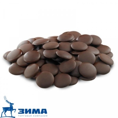 картинка Глазурь шоколадная ТЕМНАЯ диски CARIBE FONDENTE DISCHI (коробка 20 кг) от Торговой Компании "Зима"