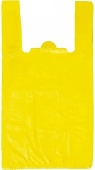 Пакет Майка ПНД 30х53+7,5 17мкм желтый.100штАс