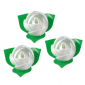 26116B. Вафельный цветок Роза белая (короб 200 шт)