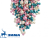 картинка ДРАЖЕ ЗЕРНОВОЕ взорванные зерна риса в цветной глазури ЖЕМЧУГ тем.бирюз,роз,серебро (уп1,5 кг)# 174 от Торговой Компании "Зима"
