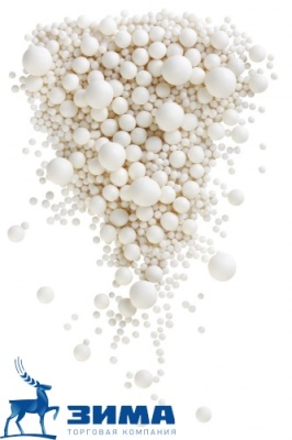 картинка ДРАЖЕ ЗЕРНОВОЕ взорванные зерна риса в цветной глазури БЕЛОСНЕЖНОЕ 2-5 мм (уп1,5 кг)# 258 от Торговой Компании "Зима"