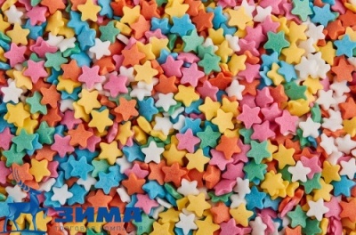 картинка Посыпки Звезды разноцветные мини (уп.0,75 кг) tp15826 от Торговой Компании "Зима"