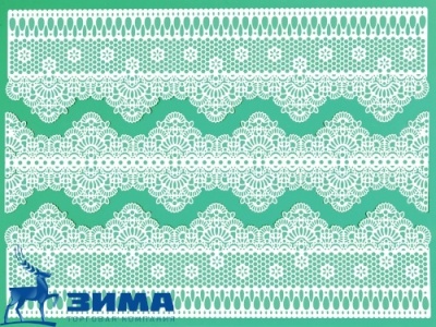 картинка Коврик силиконовый рельефный КРУЖЕВО (1 шт.) TMD01 от Торговой Компании "Зима"