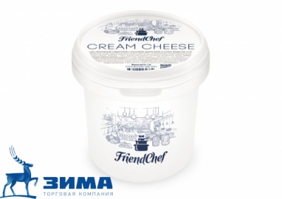 картинка Сыр "FriendChef CREAM CHEESE" творожный сливочный 65%  (ведро 1 кг) F311 от Торговой Компании "Зима"