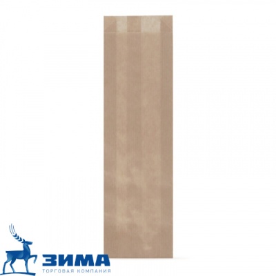 картинка Пакет бумажный 300*100*50мм(100 шт)  КРАФТ коричневый  от Торговой Компании "Зима"