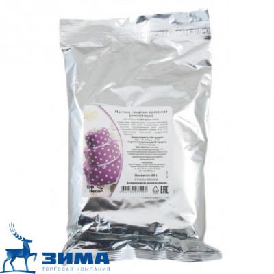 картинка Мастика сахарная ванильная фиолетовая (0,6 кг) Деко-Про tp35992 от Торговой Компании "Зима"