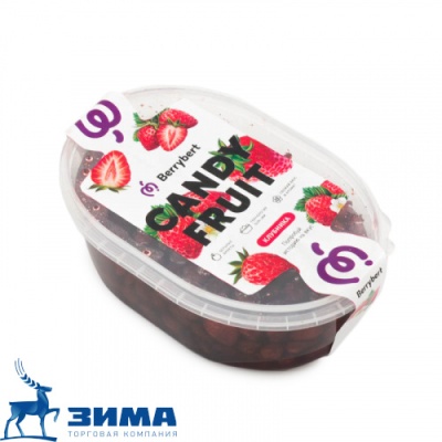 картинка Фрукты в сиропе Candy Fruit "Клубника" кандированные (упак 1 кг) от Торговой Компании "Зима"