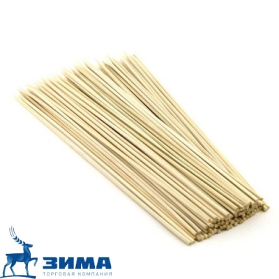 картинка Стеки для шашлыка бамбук 30 см (100шт/100уп) от Торговой Компании "Зима"