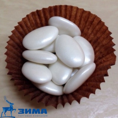 картинка Драже сахарное-капли белые с шоколадом (1кг) AI15100                   от Торговой Компании "Зима"