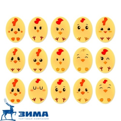 картинка Сахарные мини-медальоны Цыплята,(упаковка 65г) tp92100 от Торговой Компании "Зима"