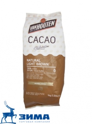 картинка Какао-порошок Van Houten NATURAL LIGHT BROWN. 10-12% (пакет 1 кг) NCP-10C101VHE0-760  от Торговой Компании "Зима"