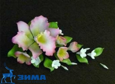 картинка Цветы из мастики (12 шт) 11176*Bv Орхидея от Торговой Компании "Зима"